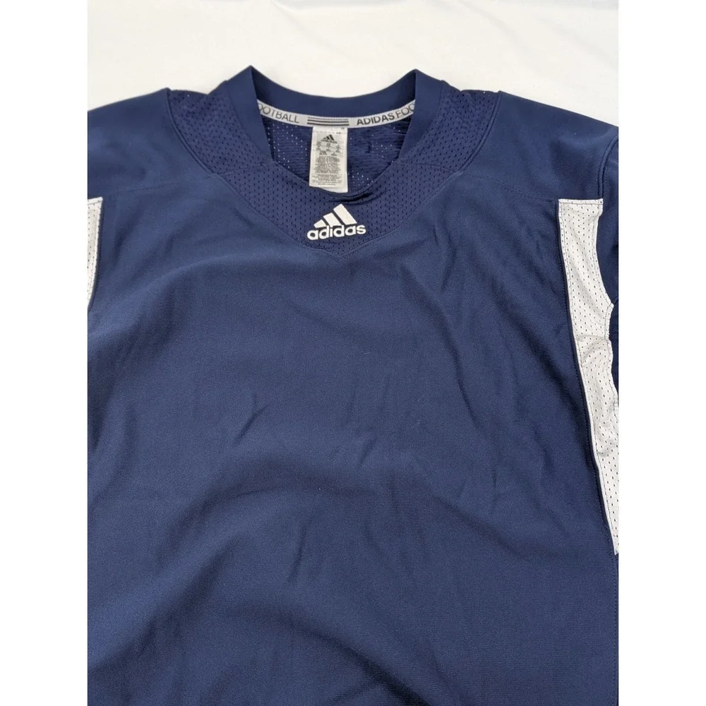 Adidas Football Jersey Practice Mens 3XL Blue Techfit Hyped J Sports Breathable
